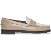 Sebago Dames Leren mocassins Clasic Dan beige, wit (41), Leer, Plat, Geen, Casual 76112KW