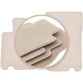 Super Merchant beige matten voor: Mercedes SL R230 roadster 2001-2011