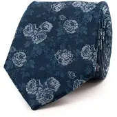 Tresanti stropdas donkerblauw geprint