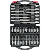 YATO Dopsleutel + dopmoer, KLUCZE TRZPIENIOWE 32el. TORX