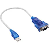 Intos USB-naar-serieel-adapterkabel, male A naar 9-pin Sub D-male