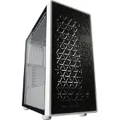 LC-Power Gaming 714W, Midi-tower, PC-behuizing, zwart, wit, compatibel met ATX, micro ATX en Mini-ITX moederborden, metaal, kunststof, gehard glas, gaming