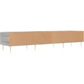 vidaXL Tv-meubel 150x36x30 cm bewerkt hout grijs sonoma eikenkleurig