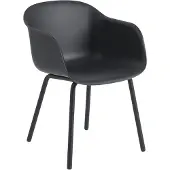 Muuto Fiber Outdoor Armchair Tuinarmstoel Antracite Black