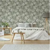 Overig Vliesbehang Jungle Textuur - Groen - 10,05m X 52cm