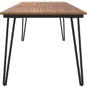 vidaXL Tuintafel met haarspeldpoten 200x90x75 cm massief acaciahout