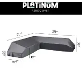 AeroCover Platinum Loungeset platformhoes 275x275x90xH30/45/70