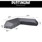 AeroCover Loungesethoes platform 255x255x90xH30/45/70cm