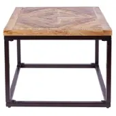 Invicta Massieve bijzettafel INFINITY HOME 60cm mangohout industrieel design - 39787