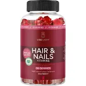 VitaYummy Hair & Nails Vitamins Raspberry (U) 90 stk.