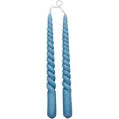 Lene Bjerre Twisted gedraaide kaarsen 25 cm 2-pack F. Blue