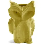 Serax Vaas Owl S After Midnight Yellow 16,5 x 15,5 x 23 cm