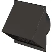 Ubbink Aerfoam Ø150mm gevelkap - zwart - 0188810