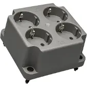 ABB 4-Gang Schuko Socket Afdekking 3640 Gerecycled - 1SPA007130F9260