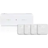 Honeywell Home Zoneregelaar HCC100 + 4x Home Thermostaat DT4M Bedraad Wit