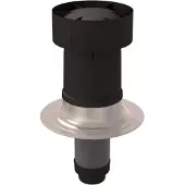 Ubbink Ventus Ø150/160 dakdoorvoer voor plat dak - zwart - 0169886