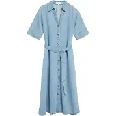 Comma Jurk blauw