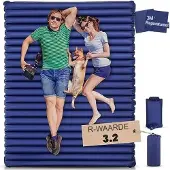 Markenlos Luchtbed voor 2 personen, XL, 140x200 cm, zelfopblazend