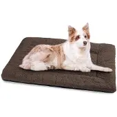 OEM Zacht hondenbed, groot (XL), wasbaar, 106x71 cm, bruin, met antislipbodem