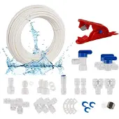 OEM Wateraansluiting: 15 meter slang, 1/4 inch, voor koelkast