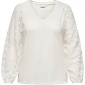 ONLY Careffie Blouse Dames Wit L-50/52