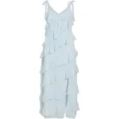 Vila midi-jurk met volants model 'LUNA'