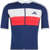 Adidas Functioneel shirt 'TEMPO MERINO CYCLING' donkerblauw / rood / wit