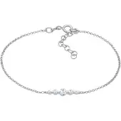 Elli - Elli Armbanden Dames Klassiek Sprankelend Verstelbaar met Zirconia Kristallen in 925 Sterling Zilver Verguld