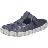 Rieker dames leren muiltjes blauw