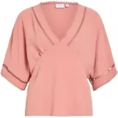 Vila Blouse 'VIRella' poederroze
