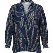 ONLY Carfannil Blouse Dames Blauw 44
