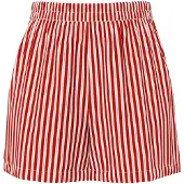 Pieces Broek 'PCJolly' rood / wit