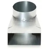 Spiraliet lepehoek symetrisch + flensbus 125 tbv instortkanaal 170x70mm