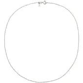 KUZZOI - Halsketting - Ketting Heren Gedraaide Schakelketting 925 Sterling Zilver 45 cm -
