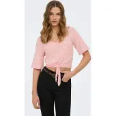 ONLY Shirt 'ONLSummer' rosa / wit