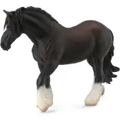 Collecta Paarden: Shire Merrie 17 Cm Zwart