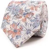Tresanti stropdas blauw bruine print