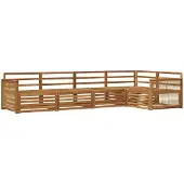 vidaXL Buiten bank set 5 st Naturel Massief Acacia Hout