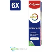 Colgate 6 x - Tandpasta - Total - Natural White - 75ml