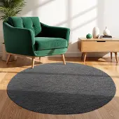 TT Home Tapijt Buiten Woonkamer Eetkamer Balkon Weerbestendig antraciet 200 x 200 cm Rechthoek