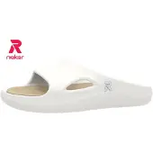 Rieker heren slippers Colton U3350, wit, maat 47 EU