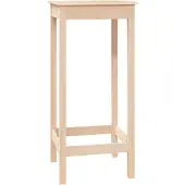 vidaXL Bartafel 50x50x110 cm massief grenenhout