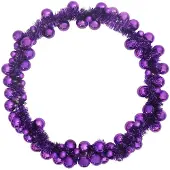 vidaXL Kerstbal Guirlande LED's Lila 186 cm Polystyreen