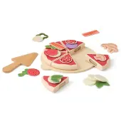 Kids Concept Pizza Kit Toy Roze Kinderen