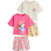 Next Ondergoedset lichtbeige / citroen / pink / pitaja roze