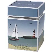 Goebel - Scandic Home | Theedoos Ocean Love | Metaal - 11cm - bewaardoos