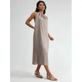 Busem Halternek Midi-jurk