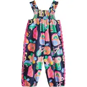 Next Overall navy / geel / groen / lichtroze