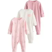Next Nachtkledij beige / neonoranje / rosa / pastelroze