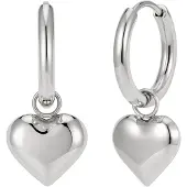 GOOD.designs Oorbellen 'Herz' zilver